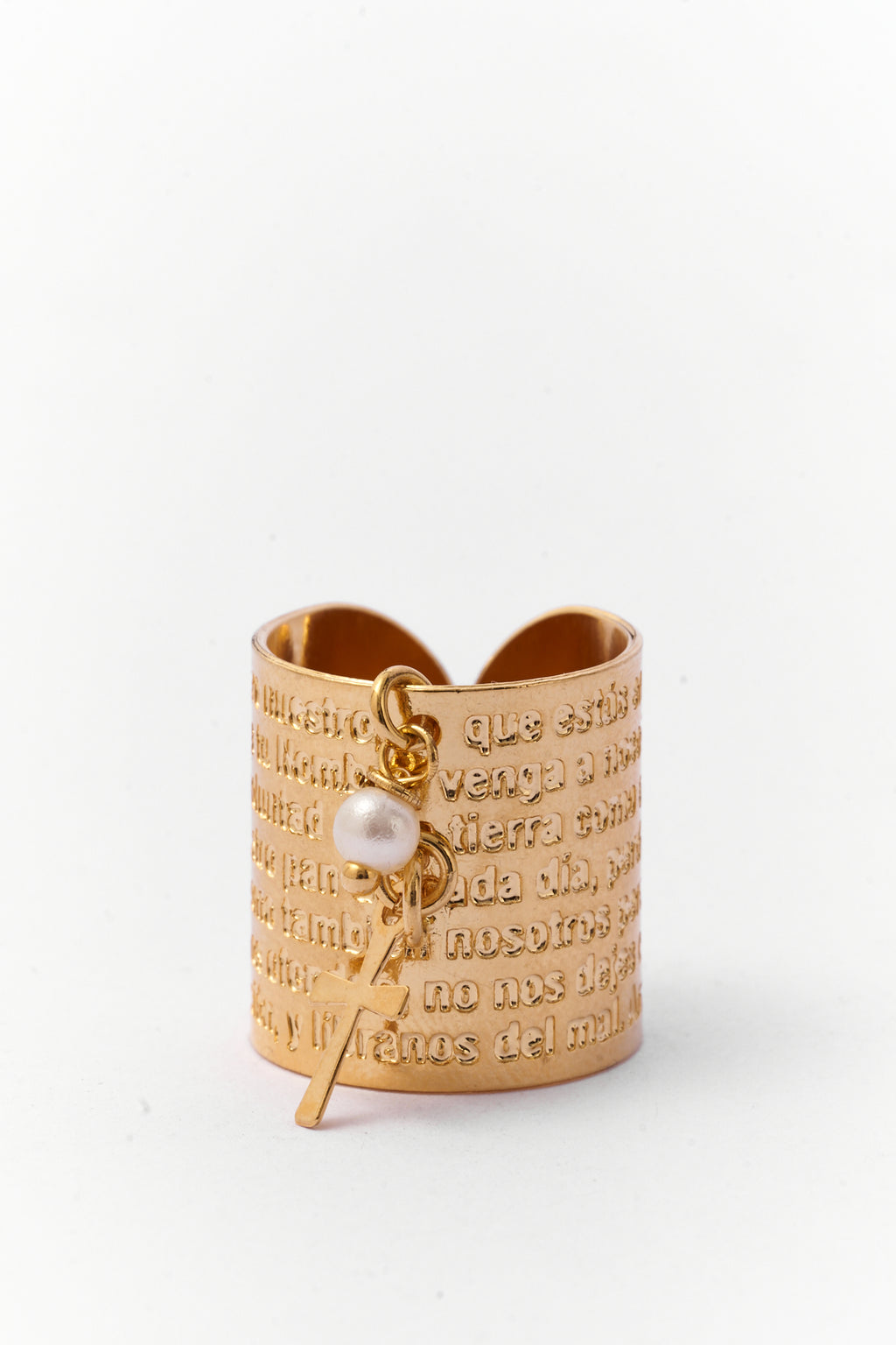 Anillo oro Padre Nuestro