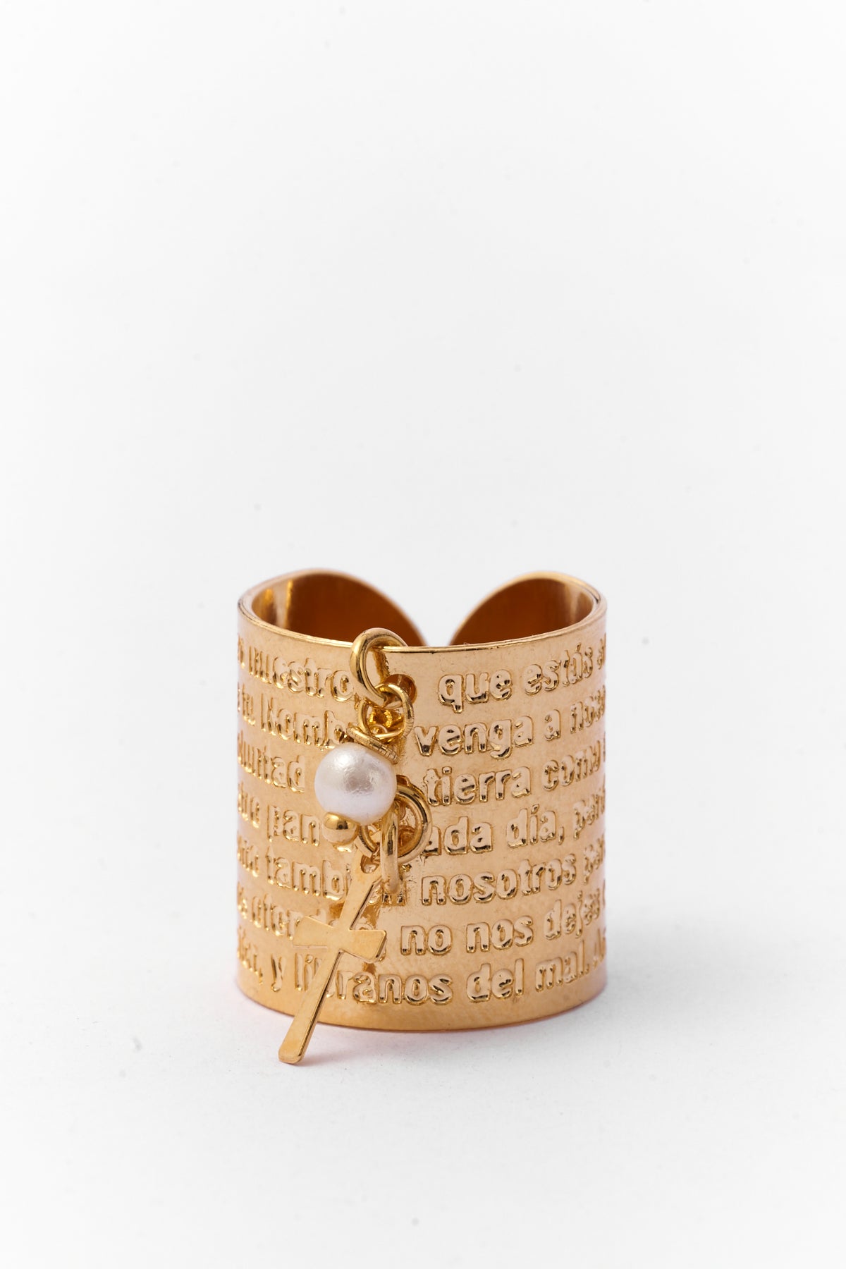 Anillo oro Padre Nuestro