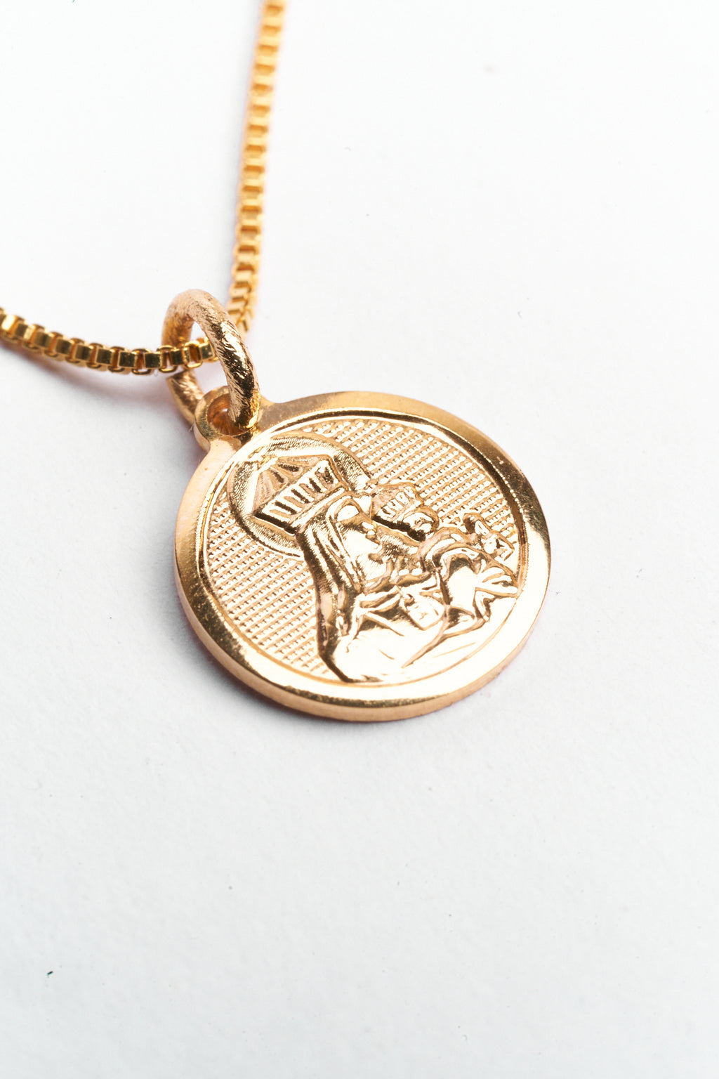 Collar oro escapulario